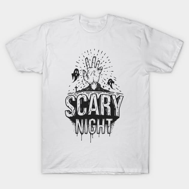 scary night T-Shirt by mkstore2020